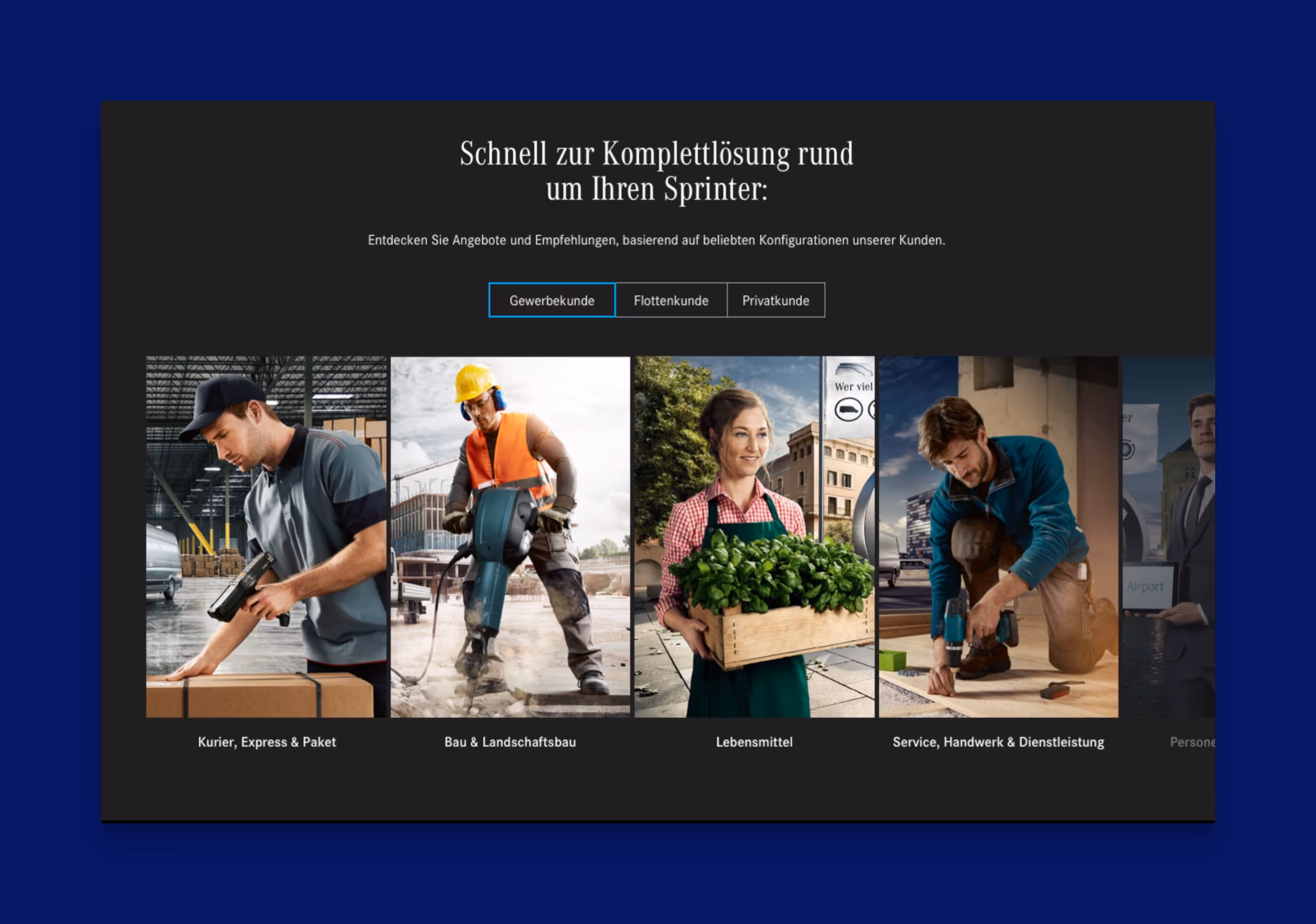 Mercedes-Benz Vans Website
