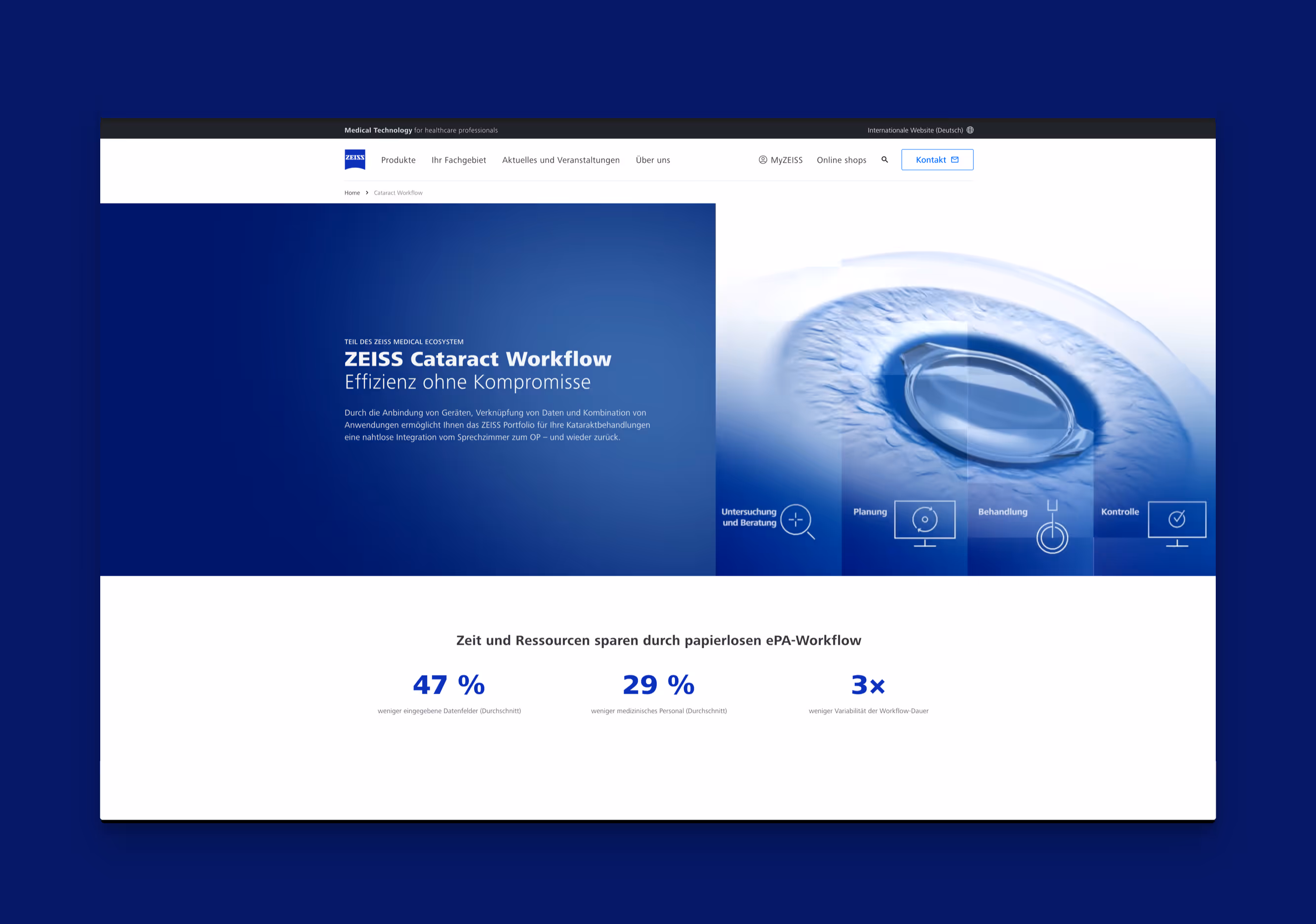 Projekt - ZEISS Medizintechnik Web Plattform