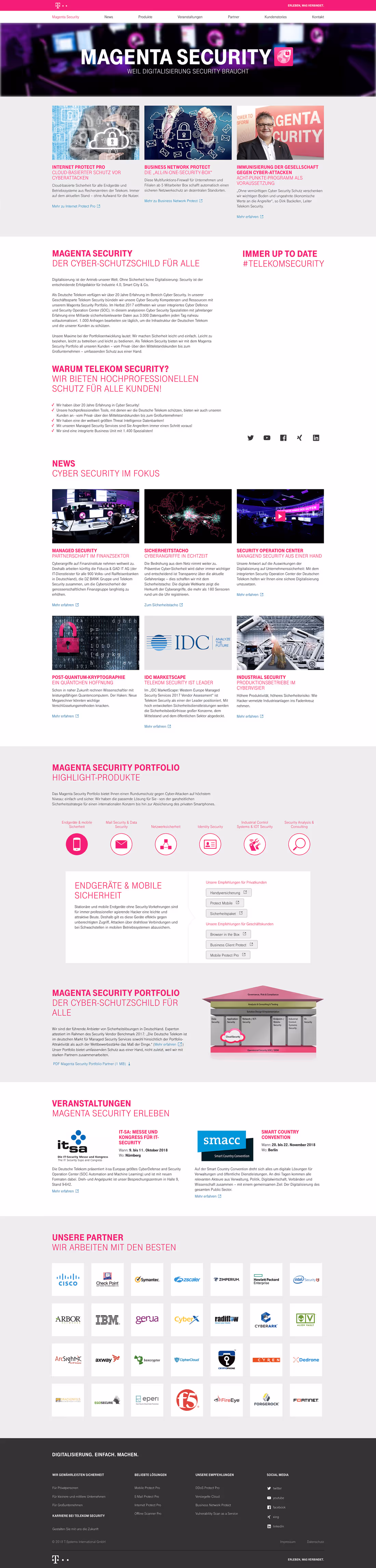 Telekom Security Website